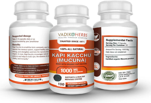 Vadik Herbs, Kapi Kacchu, 100 ct