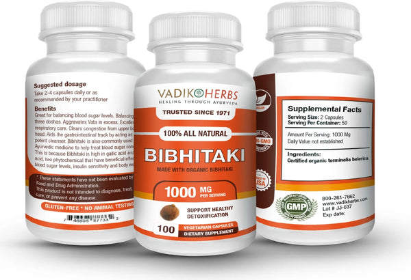 Vadik Herbs, Bibhitaki, 100 ct