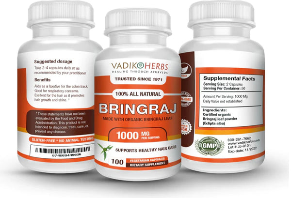 Vadik Herbs, Bringraj, 100 ct