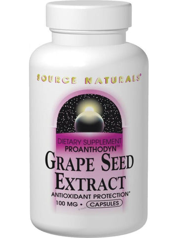 Source Naturals, Grape Seed Extract (Proanthodyn), 100mg, 30 ct